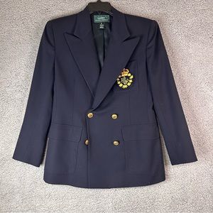 Vintage Ralph Lauren Navy Blue Blazer